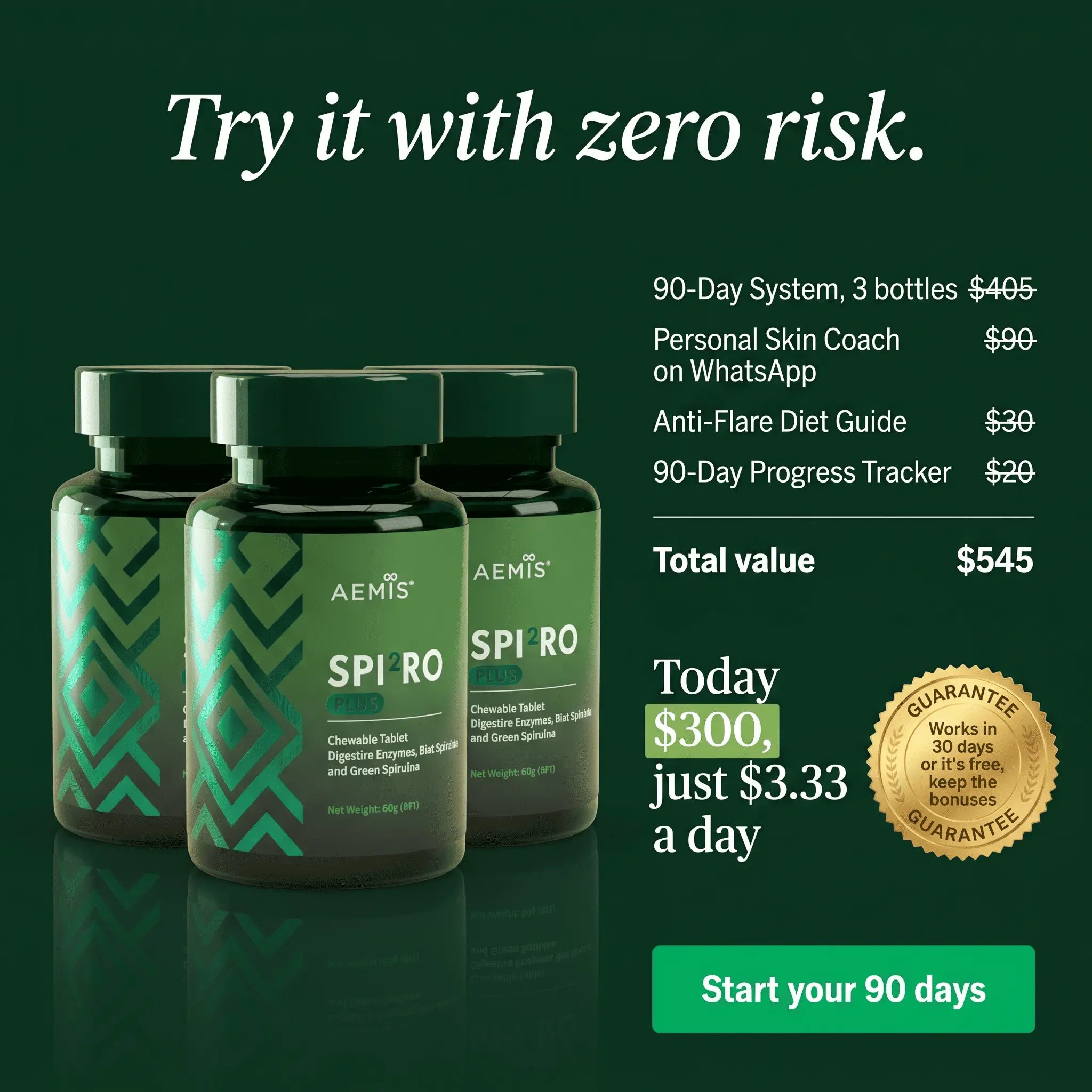 SpiroPlus — The Gut-Skin Chewable